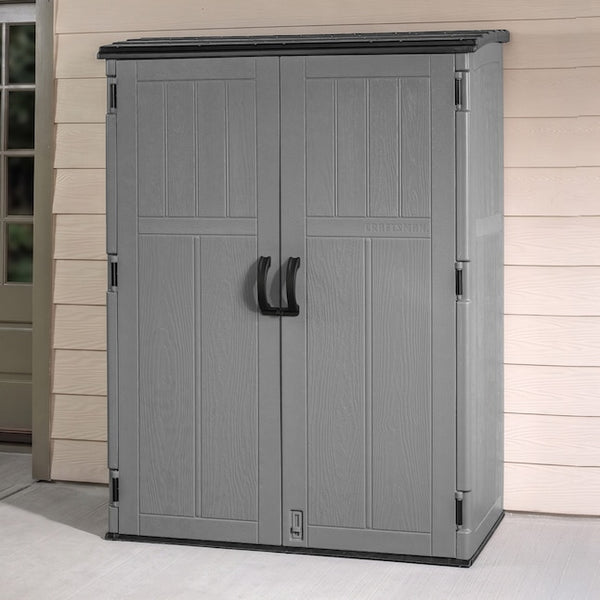 CRAFTSMAN 4.5-ft x 2.5-ft Vertical Gray Lean-to Roof Plastic Resin Storage Shed
