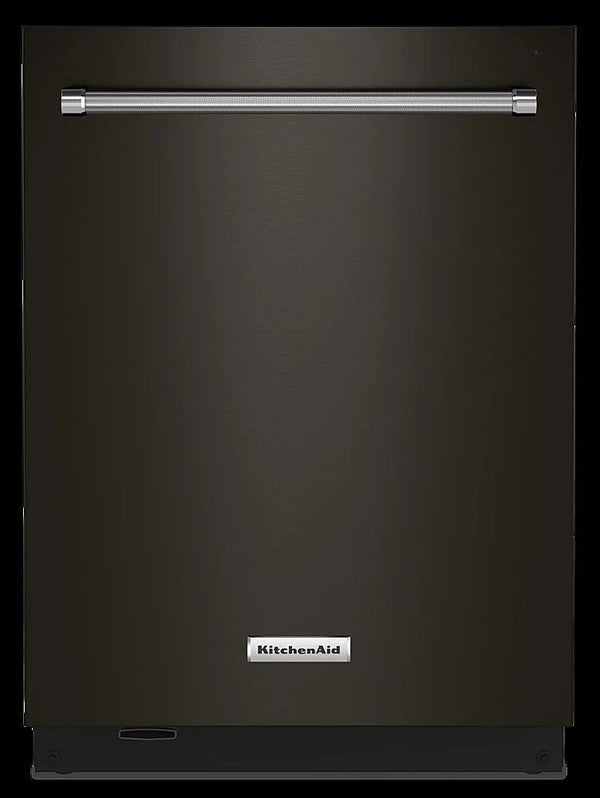KitchenAid – Top Control Built-In Dishwasher with Stainless Steel Tub, FreeFlex Third Rack, 44dBA – Black stainless steel